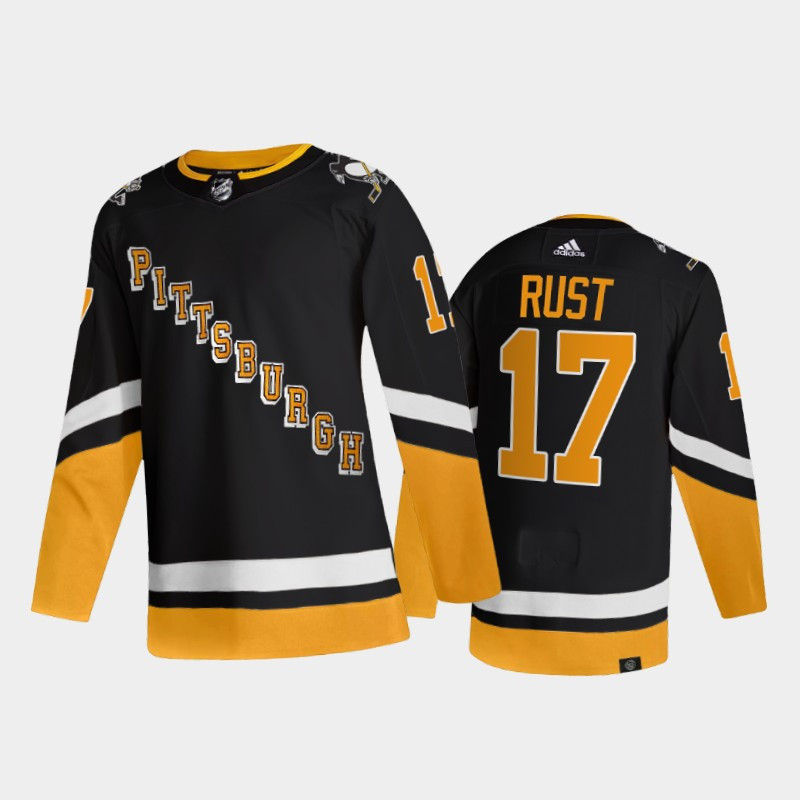 Men's Pittsburgh Penguins #17 Bryan Rust 2021 2022 Black Stitched Jersey Men's Pittsburgh Penguins #17 Bryan Rust 2021 2022 Black Stitched Jersey