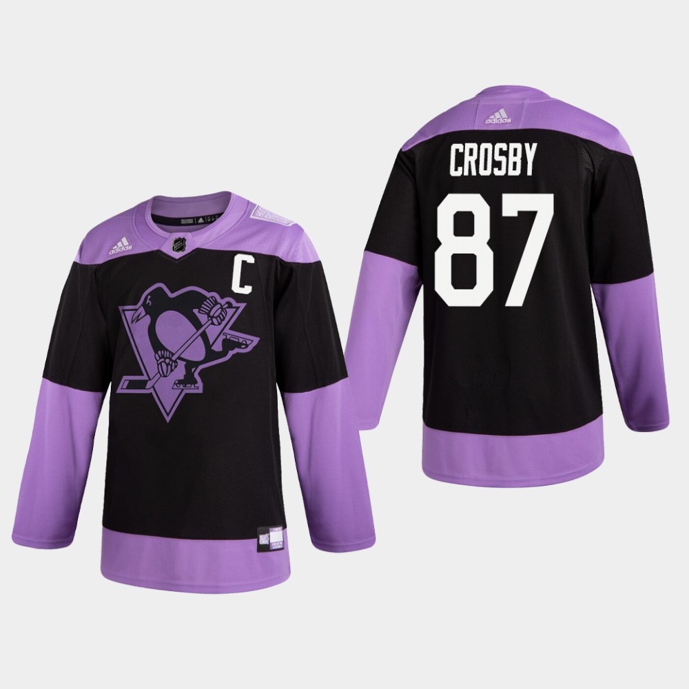 Penguins Sidney #87 Crosby Black Practice Fights Cancer Jersey Penguins Sidney #87 Crosby Black Practice Fights Cancer Jersey