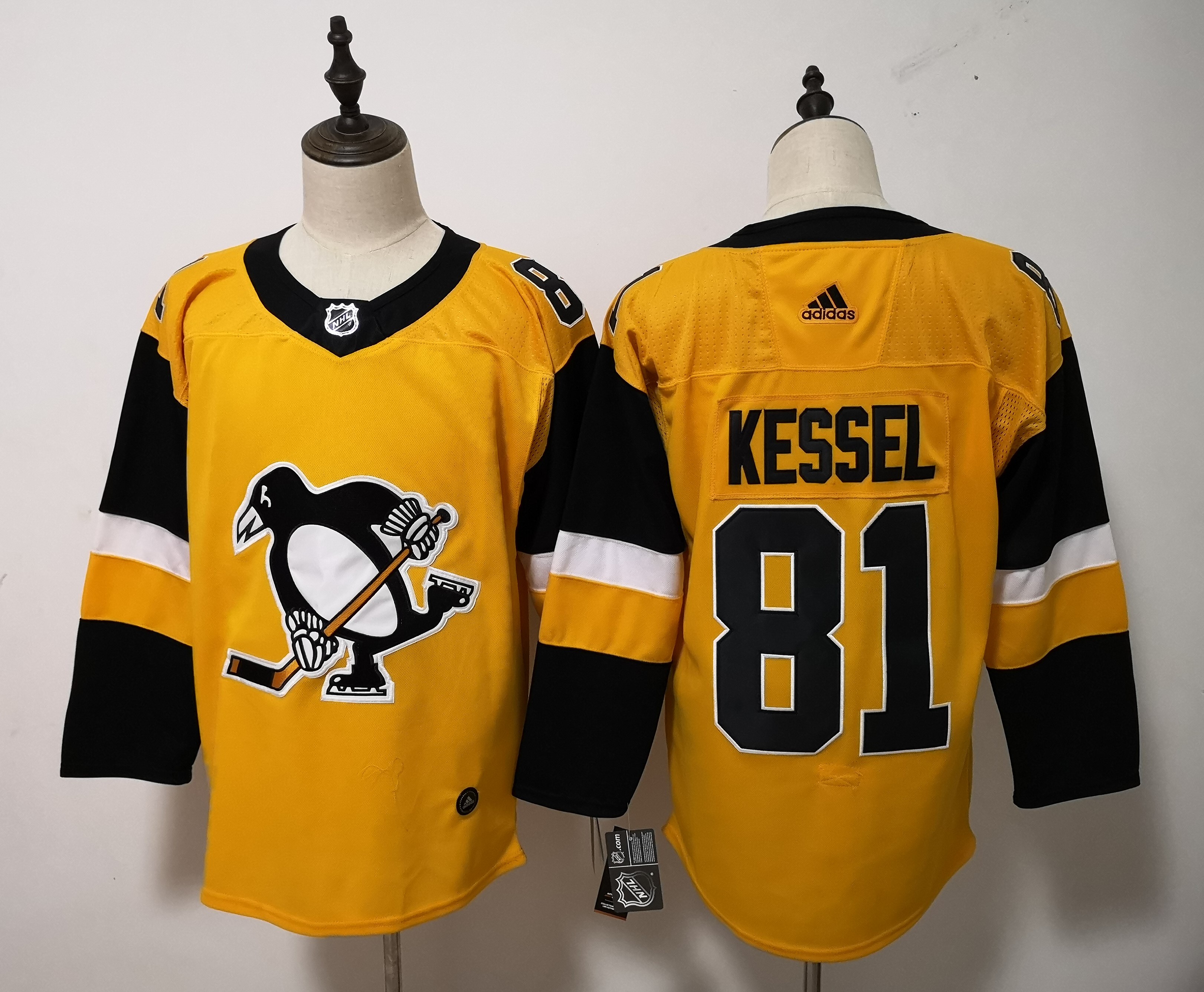 Adidas Penguins #81 Phil Kessel Yellow Alternate Stitched NHL Jersey Adidas Penguins #81 Phil Kessel Yellow Alternate Stitched NHL Jersey