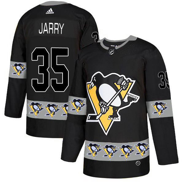 Penguins 35 Tristan Jarry Black Team Logos Fashion Adidas Jersey Penguins 35 Tristan Jarry Black Team Logos Fashion Adidas Jersey