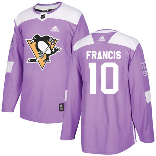 Adidas Penguins #10 Ron Francis Purple Authentic Fights Cancer Stitched NHL Jersey Adidas Penguins #10 Ron Francis Purple Authentic Fights Cancer Stitched NHL Jersey