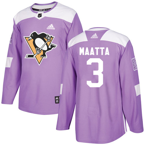 Adidas Penguins #3 Olli Maatta Purple Authentic Fights Cancer Stitched NHL Jersey Adidas Penguins #3 Olli Maatta Purple Authentic Fights Cancer Stitched NHL Jersey