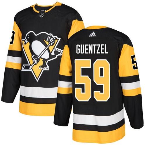 Adidas Penguins #59 Jake Guentzel Black Home Authentic Stitched NHL Jersey Adidas Penguins #59 Jake Guentzel Black Home Authentic Stitched NHL Jersey