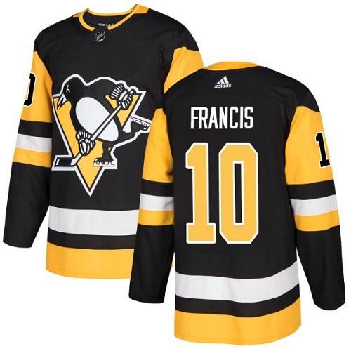 Adidas Penguins #10 Ron Francis Black Home Authentic Stitched NHL Jersey Adidas Penguins #10 Ron Francis Black Home Authentic Stitched NHL Jersey