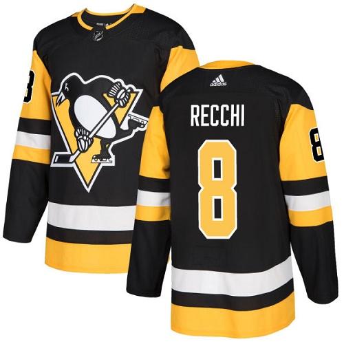 Adidas Penguins #8 Mark Recchi Black Home Authentic Stitched NHL Jersey Adidas Penguins #8 Mark Recchi Black Home Authentic Stitched NHL Jersey