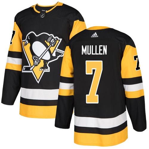 Adidas Penguins #7 Joe Mullen Black Home Authentic Stitched NHL Jersey Adidas Penguins #7 Joe Mullen Black Home Authentic Stitched NHL Jersey