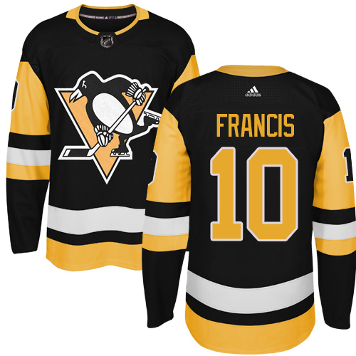 Adidas Penguins #10 Ron Francis Black Alternate Authentic Stitched NHL Jersey Adidas Penguins #10 Ron Francis Black Alternate Authentic Stitched NHL Jersey
