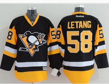 Pittsburgh Penguins #58 Kris Letang Black Alternate Stitched NHL Jersey Pittsburgh Penguins #58 Kris Letang Black Alternate Stitched NHL Jersey