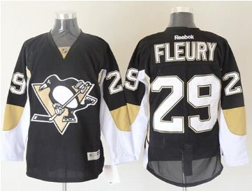 Pittsburgh Penguins #29 Andre Fleury Black Stitched NHL Jersey Pittsburgh Penguins #29 Andre Fleury Black Stitched NHL Jersey