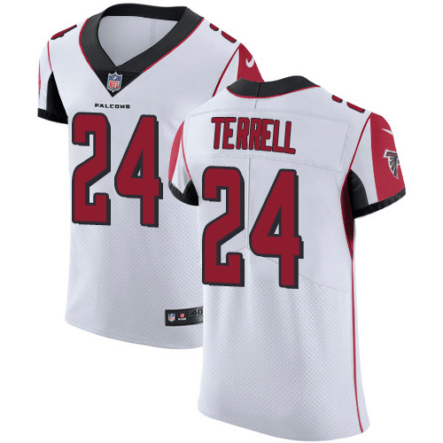 Nike Falcons #24 A.J. Terrell White Men's Stitched NFL New Elite Jersey Nike Falcons #24 A.J. Terrell White Men's Stitched NFL New Elite Jersey