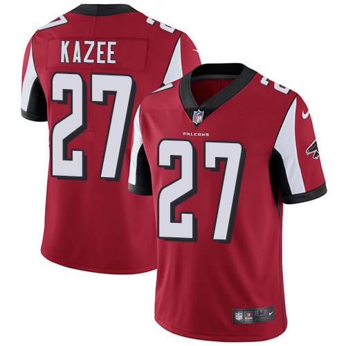 Nike Falcons #27 Damontae Kazee Red Team Color Men's Stitched NFL Vapor Untouchable Limited Jersey Nike Falcons #27 Damontae Kazee Red Team Color Men's Stitched NFL Vapor Untouchable Limited Jersey