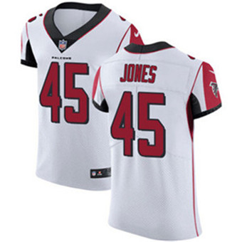 Nike Falcons #45 Deion Jones White Men's Stitched NFL Vapor Untouchable Elite Jersey Nike Falcons #45 Deion Jones White Men's Stitched NFL Vapor Untouchable Elite Jersey