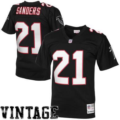 Nike Falcons #21 Deion Sanders Black Men's Stitched 1994 Authentic NFL Throwback Jersey Nike Falcons #21 Deion Sanders Black Men's Stitched 1994 Authentic NFL Throwback Jersey