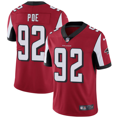 Nike Falcons #92 Dontari Poe Red Team Color Men's Stitched NFL Vapor Untouchable Limited Jersey Nike Falcons #92 Dontari Poe Red Team Color Men's Stitched NFL Vapor Untouchable Limited Jersey