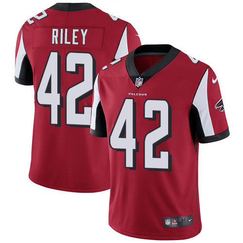 Nike Falcons #42 Duke Riley Red Team Color Men's Stitched NFL Vapor Untouchable Limited Jersey Nike Falcons #42 Duke Riley Red Team Color Men's Stitched NFL Vapor Untouchable Limited Jersey
