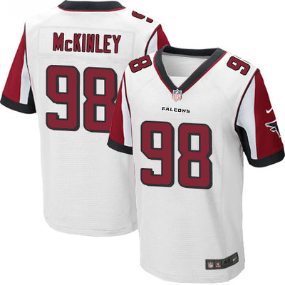 Nike Falcons #98 Takkarist McKinley White Men's Stitched NFL Elite Jersey Nike Falcons #98 Takkarist McKinley White Men's Stitched NFL Elite Jersey