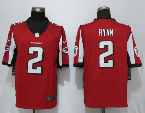 Nike Falcons #2 Matt Ryan Red Team Color Men's Stitched NFL Limited Jersey Nike Falcons #2 Matt Ryan Red Team Color Men's Stitched NFL Limited Jersey