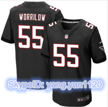 Nike Atlanta Falcons #55 Paul Worrilow Black Alternate Men's Stitched NFL Elite Jersey Nike Atlanta Falcons #55 Paul Worrilow Black Alternate Men's Stitched NFL Elite Jersey