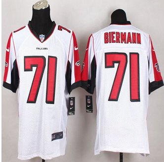 NEW Atlanta Falcons #71 Kroy Biermann White Men's Stitched NFL Elite Jersey NEW Atlanta Falcons #71 Kroy Biermann White Men's Stitched NFL Elite Jersey