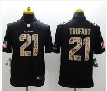 New Atlanta Falcons #21 Desmond Trufant Black NFL Limited Salute to Service jersey New Atlanta Falcons #21 Desmond Trufant Black NFL Limited Salute to Service jersey