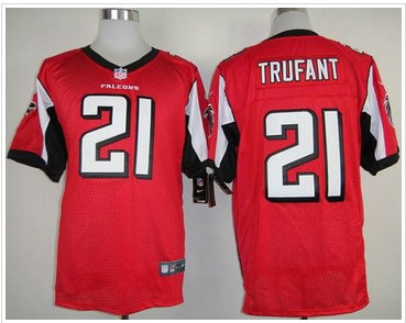 NEW Atlanta Falcons #21 Desmond Trufant Red Team Color NFL Elite Jersey