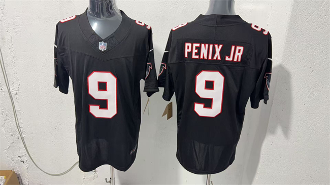 Men's Atlanta Falcons #9 Michael Penix Jr. Black F.U.S.E. Vapor Untouchable Limited Stitched Football Jersey