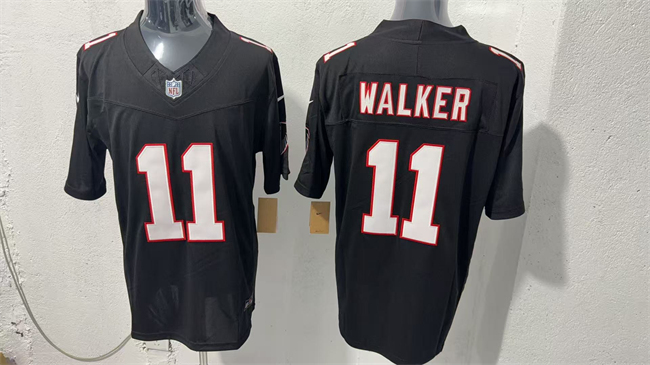 Men's Atlanta Falcons #11 Jalon Walker Black F.U.S.E. Vapor Untouchable Limited Stitched Football Jersey