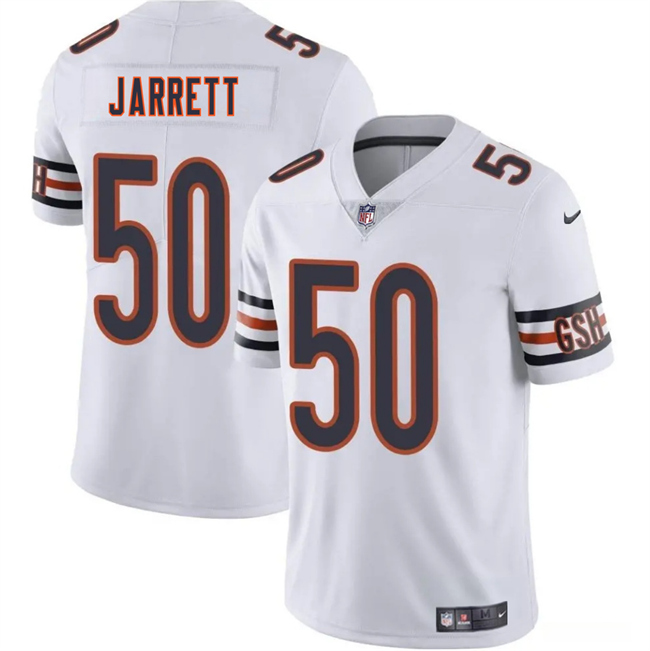 Men's Chicago Bears #50 Grady Jarrett White 2025 Vapor Stitched Football Jersey Men's Chicago Bears #50 Grady Jarrett White 2025 Vapor Stitched Football Jersey