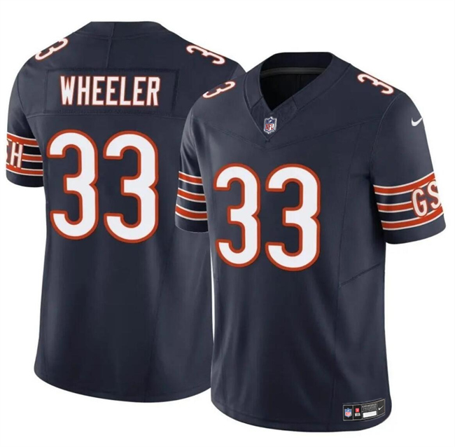Men's Chicago Bears #33 Ian Wheeler Navy 2023 F.U.S.E. Vapor Stitched Football Jersey Men's Chicago Bears #33 Ian Wheeler Navy 2023 F.U.S.E. Vapor Stitched Football Jersey