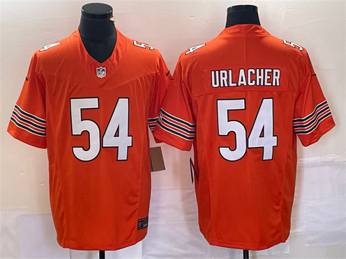 Men's Chicago Bears #54 Brian Urlacher Orange 2023 F.U.S.E. Vapor Untouchable Limited Stitched Football Jersey Men's Chicago Bears #54 Brian Urlacher Orange 2023 F.U.S.E. Vapor Untouchable Limited Stitched Football Jersey