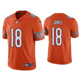 Men's Orange Chicago Bears #18 Jesse James Vapor untouchable Limited Stitched Jersey Men's Orange Chicago Bears #18 Jesse James Vapor untouchable Limited Stitched Jersey
