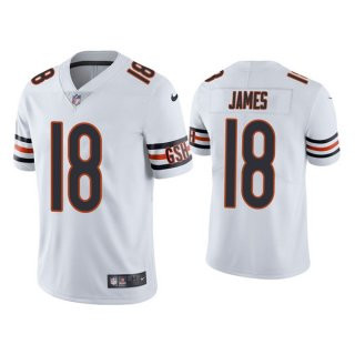 Men's White Chicago Bears #18 Jesse James Vapor untouchable Limited Stitched Jersey Men's White Chicago Bears #18 Jesse James Vapor untouchable Limited Stitched Jersey