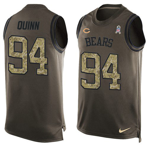 Nike Bears #94 Robert Quinn Green Men's Stitched NFL Limited Salute To Service Tank Top Jersey Nike Bears #94 Robert Quinn Green Men's Stitched NFL Limited Salute To Service Tank Top Jersey
