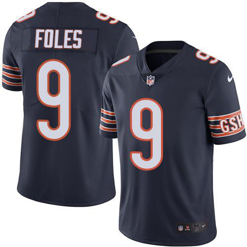 Nike Bears #9 Nick Foles Navy Blue Team Color Men's Stitched NFL Vapor Untouchable Limited Jersey Nike Bears #9 Nick Foles Navy Blue Team Color Men's Stitched NFL Vapor Untouchable Limited Jersey