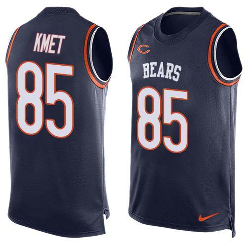 Nike Bears #85 Cole Kmet Navy Blue Team Color Men's Stitched NFL Limited Tank Top Jersey Nike Bears #85 Cole Kmet Navy Blue Team Color Men's Stitched NFL Limited Tank Top Jersey