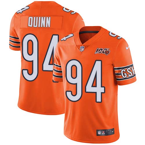Nike Bears #94 Robert Quinn Orange Men's Stitched NFL Limited Rush 100th Season Jersey Nike Bears #94 Robert Quinn Orange Men's Stitched NFL Limited Rush 100th Season Jersey