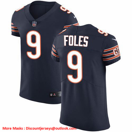Nike Bears #9 Nick Foles Navy Blue Team Color Men's Stitched NFL Vapor Untouchable Elite Jersey Nike Bears #9 Nick Foles Navy Blue Team Color Men's Stitched NFL Vapor Untouchable Elite Jersey