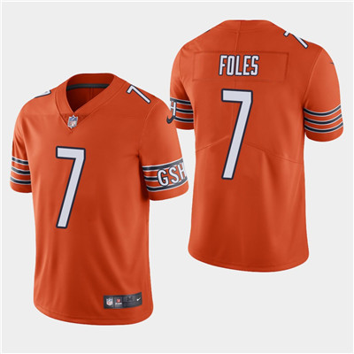 Men's Chicago Bears #7 Nick Foles Vapor Untouchable Limited Orange Jersey Men's Chicago Bears #7 Nick Foles Vapor Untouchable Limited Orange Jersey