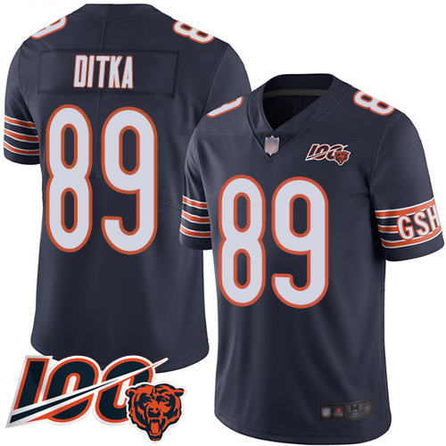 Bears #89 Mike Ditka Navy Blue Team Color Men's Stitched Football 100th Season Vapor Limited Jersey Bears #89 Mike Ditka Navy Blue Team Color Men's Stitched Football 100th Season Vapor Limited Jersey