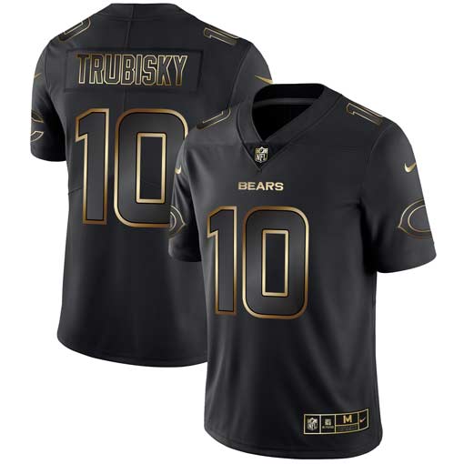 Nike Bears 10 Mitchell Trubisky Black Gold Vapor Untouchable Limited Jersey Nike Bears 10 Mitchell Trubisky Black Gold Vapor Untouchable Limited Jersey