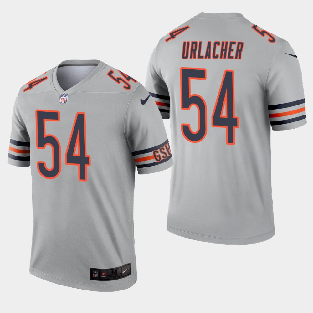 Chicago Bears #54 Brian Urlacher Inverted Legend Silver Jersey Chicago Bears #54 Brian Urlacher Inverted Legend Silver Jersey