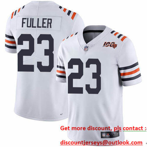 Bears #23 Kyle Fuller White Alternate Men's Stitched Football Vapor Untouchable Limited 100th Season Jersey Bears #23 Kyle Fuller White Alternate Men's Stitched Football Vapor Untouchable Limited 100th Season Jersey