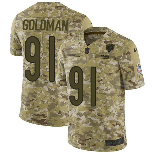 Nike Bears #91 Eddie Goldman Camo Men's Stitched NFL Limited Rush Jersey Nike Bears #91 Eddie Goldman Camo Men's Stitched NFL Limited Rush Jersey