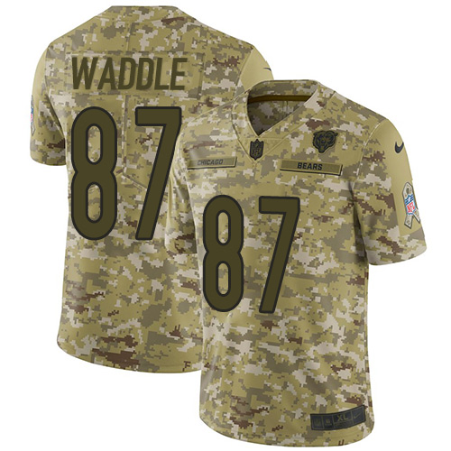 Nike Bears #87 Tom Waddle Camo Men's Stitched NFL Limited Rush Jersey Nike Bears #87 Tom Waddle Camo Men's Stitched NFL Limited Rush Jersey