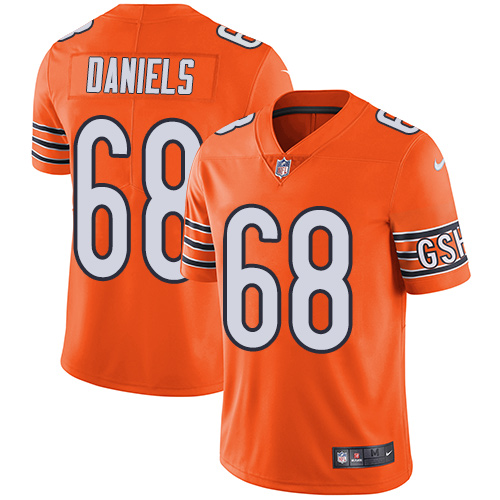 Nike Bears #68 James Daniels Orange Men's Stitched NFL Limited Rush Jersey Nike Bears #68 James Daniels Orange Men's Stitched NFL Limited Rush Jersey