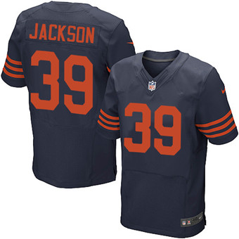 Nike Bears #39 Eddie Jackson Navy Blue Alternate Men's Stitched NFL Elite Jersey Nike Bears #39 Eddie Jackson Navy Blue Alternate Men's Stitched NFL Elite Jersey