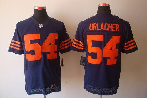 Nike Bears #54 Brian Urlacher Navy Blue Alternate Men's Stitched NFL Elite Jersey Nike Bears #54 Brian Urlacher Navy Blue Alternate Men's Stitched NFL Elite Jersey