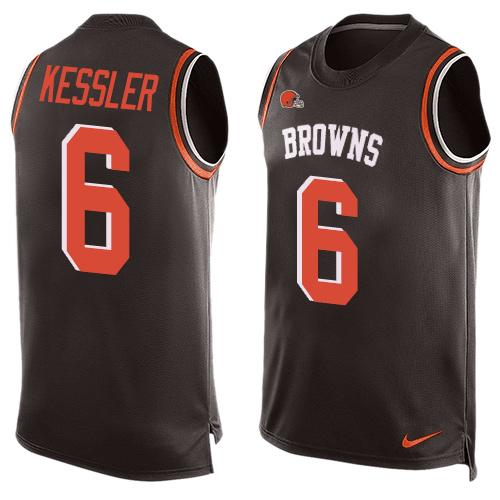 Nike Browns #6 Cody Kessler Brown Team Color Men's Stitched NFL Limited Tank Top Jersey Nike Browns #6 Cody Kessler Brown Team Color Men's Stitched NFL Limited Tank Top Jersey