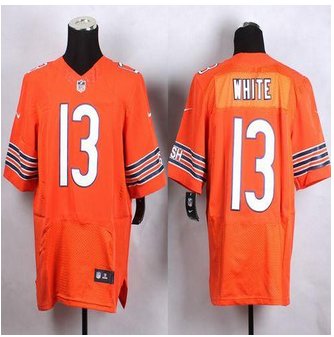 New Chicago Bears #13 Kevin White Orange Alternate Men's Stitched NFL Elite Jersey