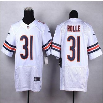 New Chicago Bears #31 Antrel Rolle White Men's Stitched NFL Elite Jersey